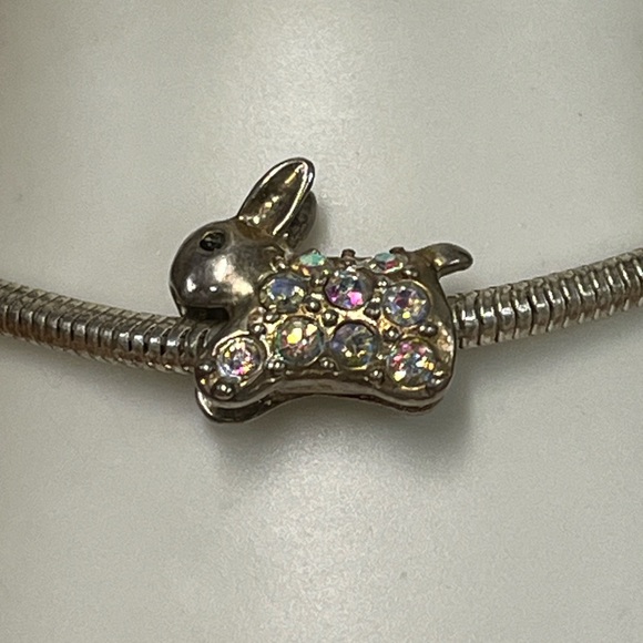 💕 3/$10 Bunny Rabbit Sliding Charm - Picture 1 of 5